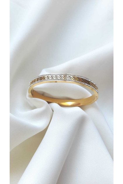 Cleopatra Model Stone Thin Steel Handcuffs