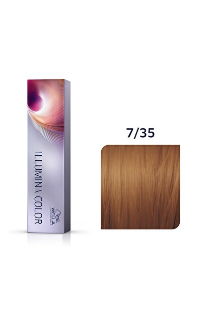 Wella Professionals Illumina Color 7/35 Orta Altın Mahagoni Kumral