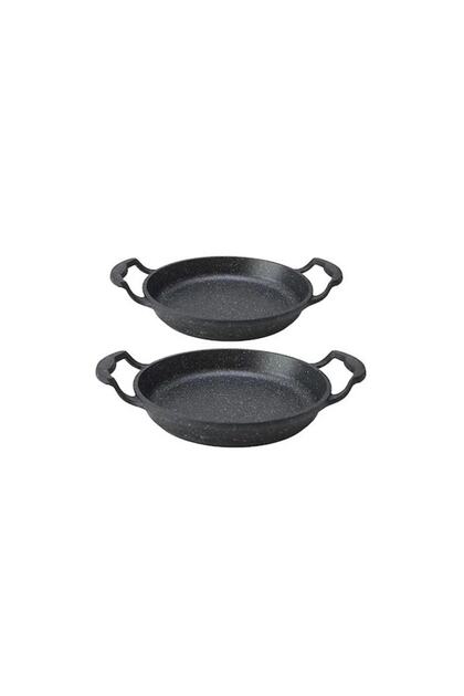 Zenga Elit Döküm 2'li Sahan Set Silikon Kulplu (20-22 Cm)