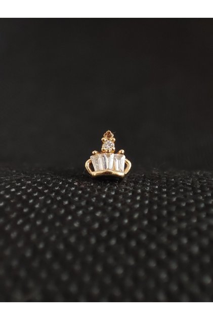 Cerrahi Çelik Zirkon Taşlı Alerji Yapmaz Kıkırdak Ve Tragus Için Uygundur.