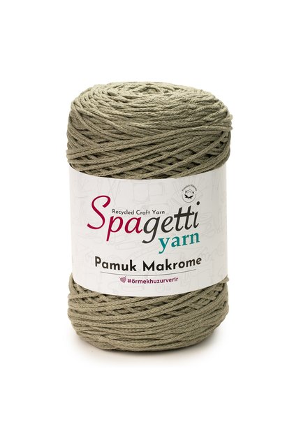 Khaki Cotton Macrame Thread
