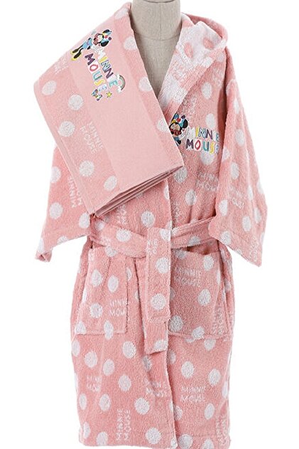 zdilek Disney Minnie Fashion Licensed Bathrobe Set- Trendyol