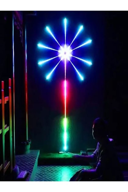 New Model Sihirli Yıldız Led Rgb Sese Duyarlı Bluetooth Ekolayzer Usb Girişli Gökkuşağı Çok Modlu