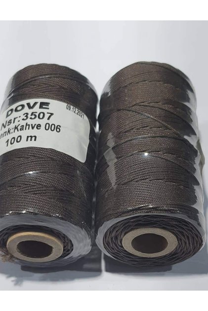 Parachute Rope 100 Mt-jewelry Material Brown