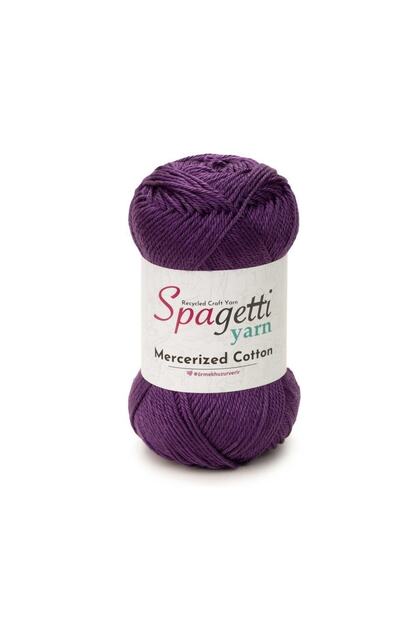 Mercerized Cotton Purple Violet Hand Knitting Yarn