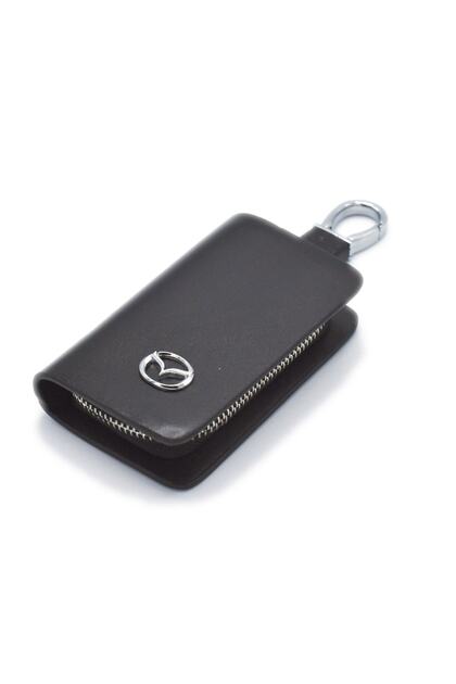 Mazda Leather Zipper Keychain Stylish Quality Accessory Bag Car Car Keychain