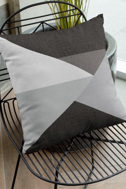 43x43cm Premium Thai Feather Stain Resistant Fabric Geometric Double Sided Throw Pillow Pillow Case Krl347