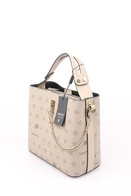 Women's Hand And Shoulder Evening Bag 222 Mink Printed