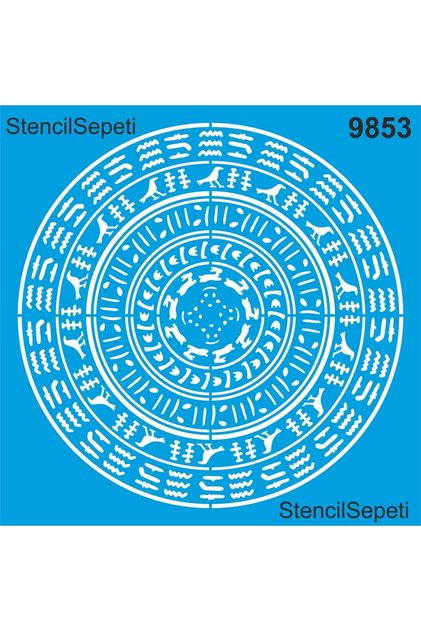 Mandala Wall Pattern - Stencil Pattern Template - No Refund - 100x100cm