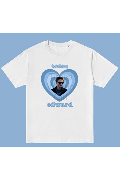 TIMESWASTINGIRL Twilight Team Edward Cullen Tshirt - Fiyatı, Yorumları