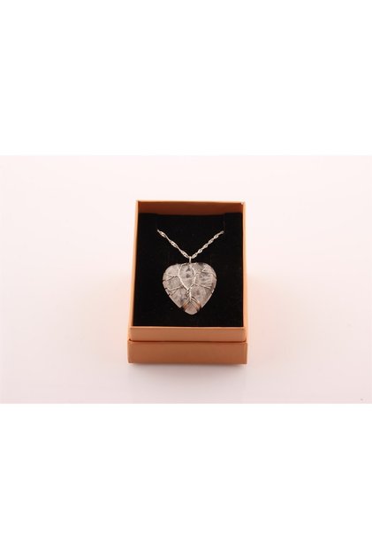 Certified (Gemstones) Natural Stone Necklace - Crystal Quartz (Silver Chain Included) M119