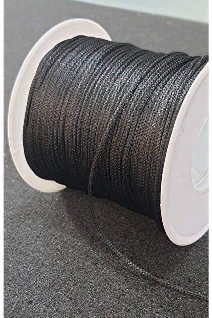 Black Color Parachute Cord 100 Meters 0.8 mm Necklace Bracelet Cord – Knitting Cord