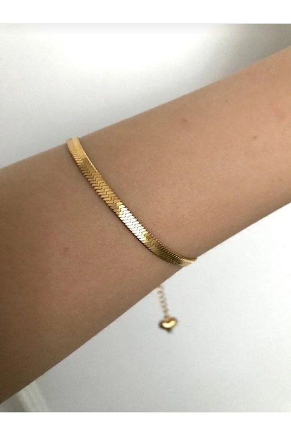 Steel Thick Gold Italian Crush Bracelet