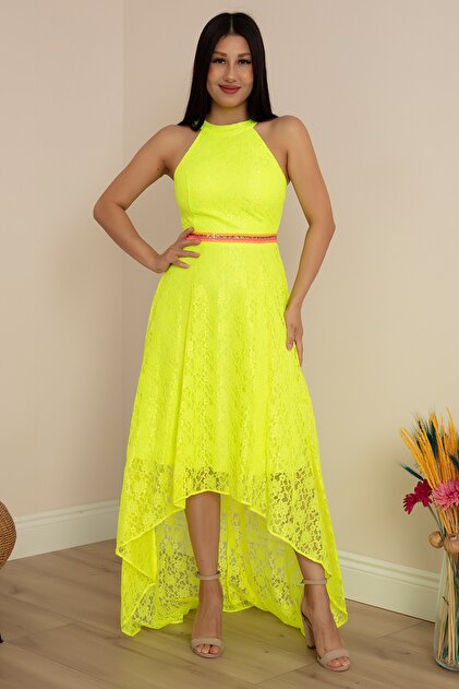PULLIMM Neon 13117 Lace Dress- Trendyol