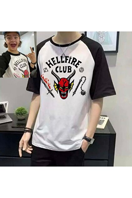 Touz Niiss Butik Stranger Things Hellfire Club Unisex Oversize T