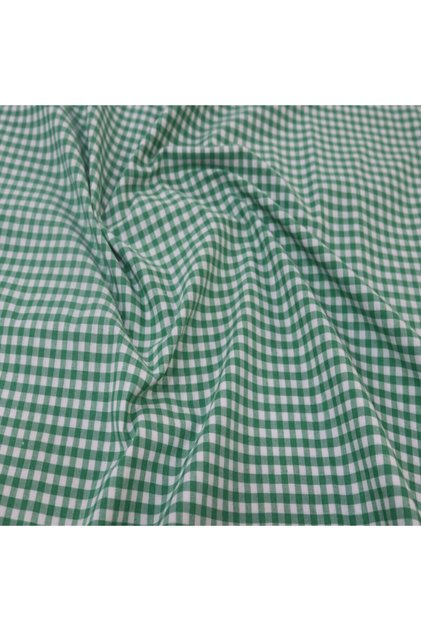 قماش جينغهام زفير أخضر (متر)