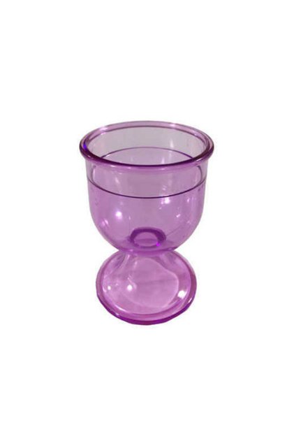 12 Pieces Plastic Goblet Cup Purple Birthday Party Celebration (4 Cm * 6 Cm)