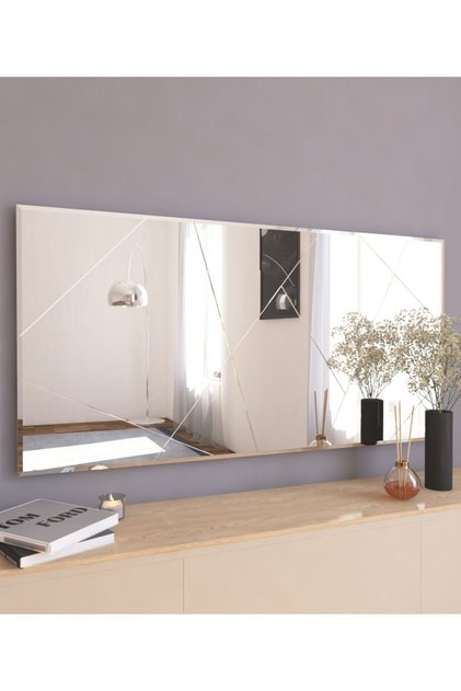 Dekoratif Modern Desen Salon Dresuar Duvar Aynası M101a