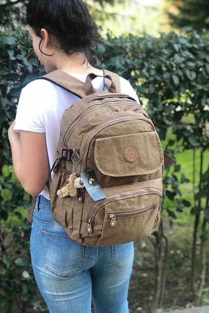 Purple Backpack with Water Resistant Pockets