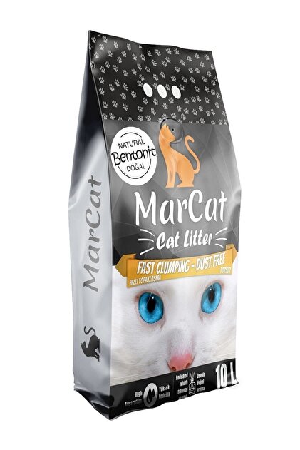 MarCat Kedi Kumu Natural Bentonit Kokusuz 10l Premium Paket MarCat Kedi Kumu Natural Bentonit Kokusuz 10l Premium Paket