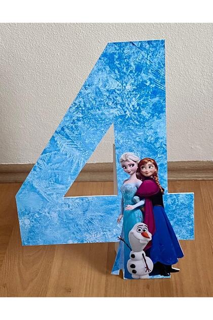 Elsa Ve Anna "4" Masaüstü Ayaklı Pano