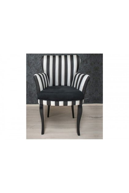 Çay Seti Koltuk Kollu Tekli Berjer Zebra Desen Siyah Beyaz Salon Kafe Balkon Bahçe Otel Ofis