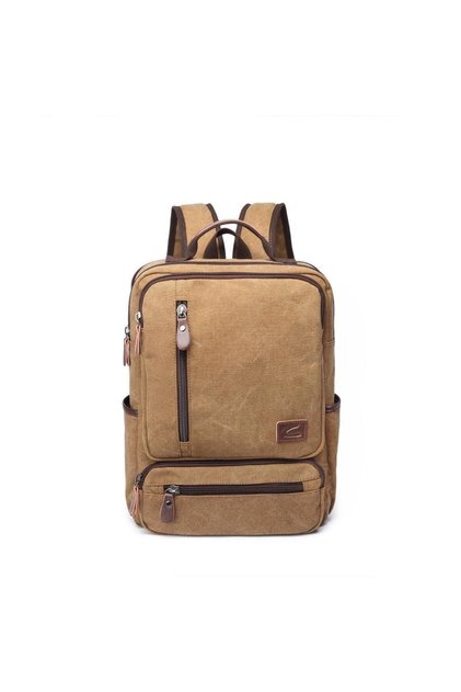 C Active Canvas Fabric Large Size Backpack 1260 A.brown