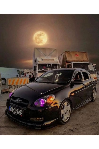 Hyundai Accent Era Uyumlu - Far Içi O Tip Rgb Angel 16 Renkli