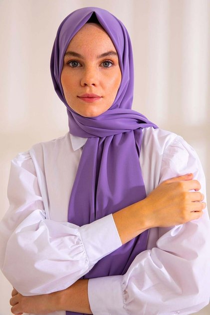 Medina Silk Shawl Lilac
