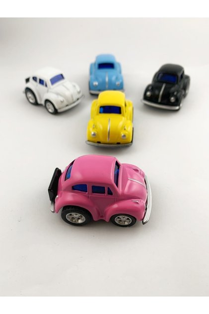 Vosvos 5-Piece Tiny Set Pull and Drop Metal Car