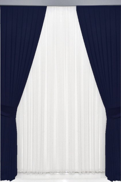 Pleated Dense Velvety Background Curtain High Quality Single Sash