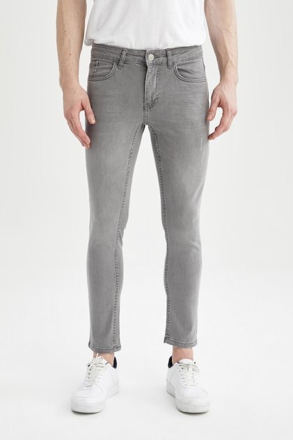 Carlo Skinny Fit Normal Waist Slim Leg Jean Trousers
