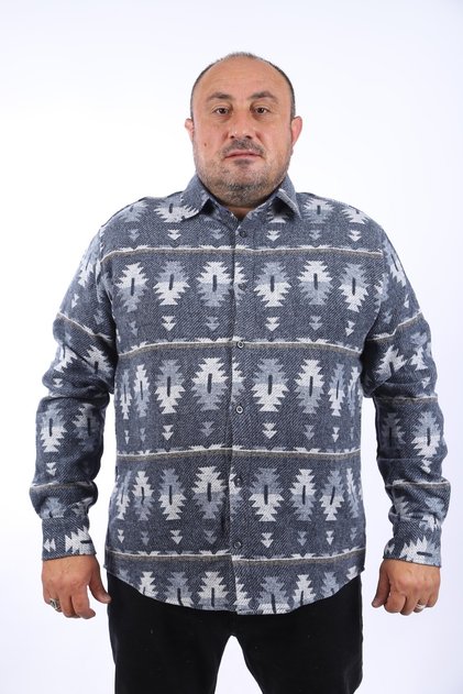 Lumberjack Shirt Mc Three Rug Print 22212-indigo