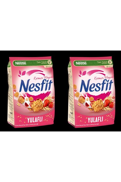 Kırmızı Meyveli Tam Tahıl Ve Pirinç Gevreği 420 Gr X 2 Paket