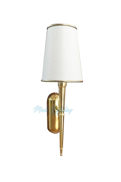 Tekli Konik Şapkalı Gold Beyaz Modern Aplik Mod-ap4403-1gb