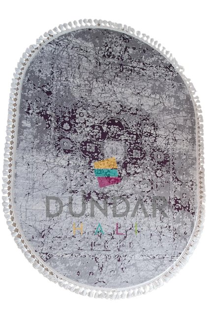 Borneo 2465b 160x230 Oval Mor Gri Krem Halı