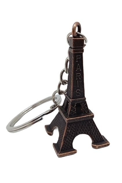 Turnul Eiffel din Paris, breloc metalic 3D, bronz