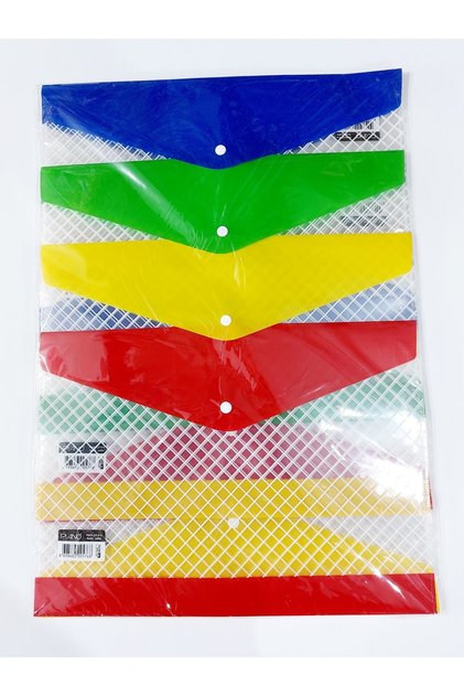 4 Pieces Thick Plastic Snap Fastener File Envelope File