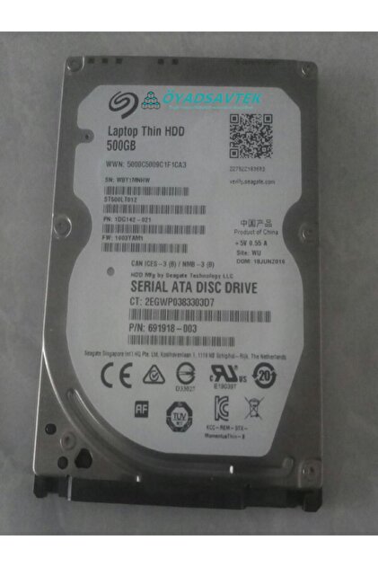 shop Seagate Thin HDD Laptop ve Dvr 500 GB 2.5 Inch 5400RPM Sata