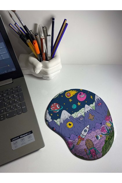 Carton Illustrator Bilek Destekli Mouse Pad
