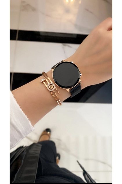 Unisex Steel Wristwatch with Keys Mesh Cord Wristwatches