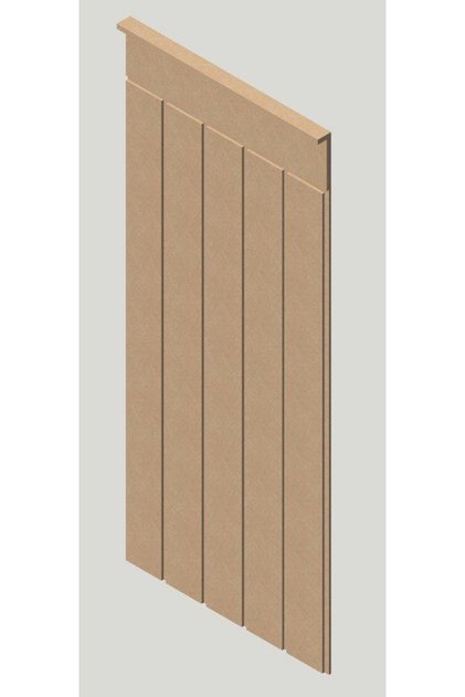 Duvar Paneli 54 Cm Genişlik X 105 Cm Ham Mdf Duvar Paneli ( 10 Mm Kalınlık )