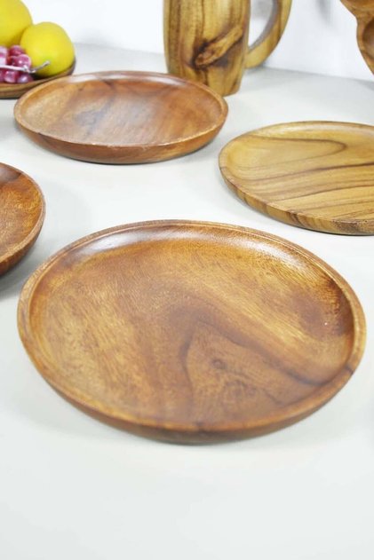 Acacia Round Cake Plate 20 cm