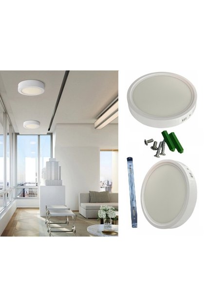 18w Sıva Üstü Yuvarlak Led Panel Armatür Ct-5233 - Günışığı