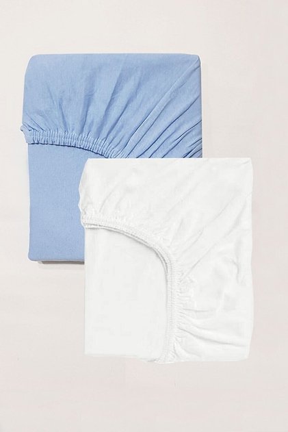60x120 Cm 2-Piece Cotton and Elastic Baby Combed Sheet
