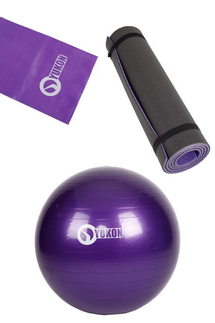 Pilates Topu & Pilates Bandı & Çift Renkli Pilates Minderi 8 Mm (SET)