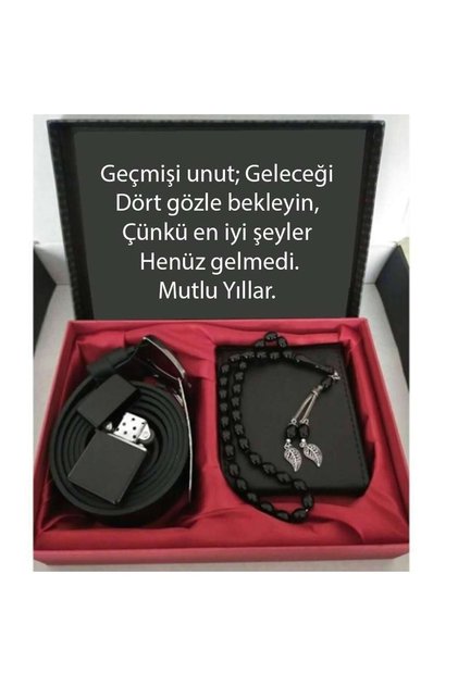 Alsepeteavm Öğretmenler Günü Hediye Cüzdan, Kemer, Tespih, Çakmak