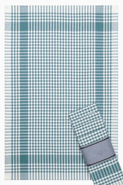 Petite Checkered Tea Towel, Lunch Mat, Serving Napkin, Kitchen Towel 2 Pack