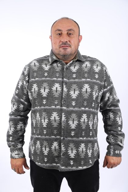 Large Size Lumberjack Shirt Mcthree Rugprint 22212-green