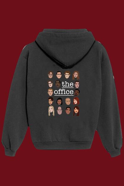 Unisex Black The Office Back Printed Sweatshirt